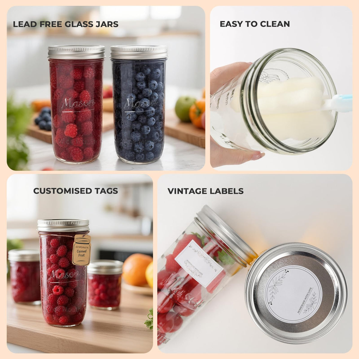 CycleMore jar used to store homemade jam for fresh tasting.