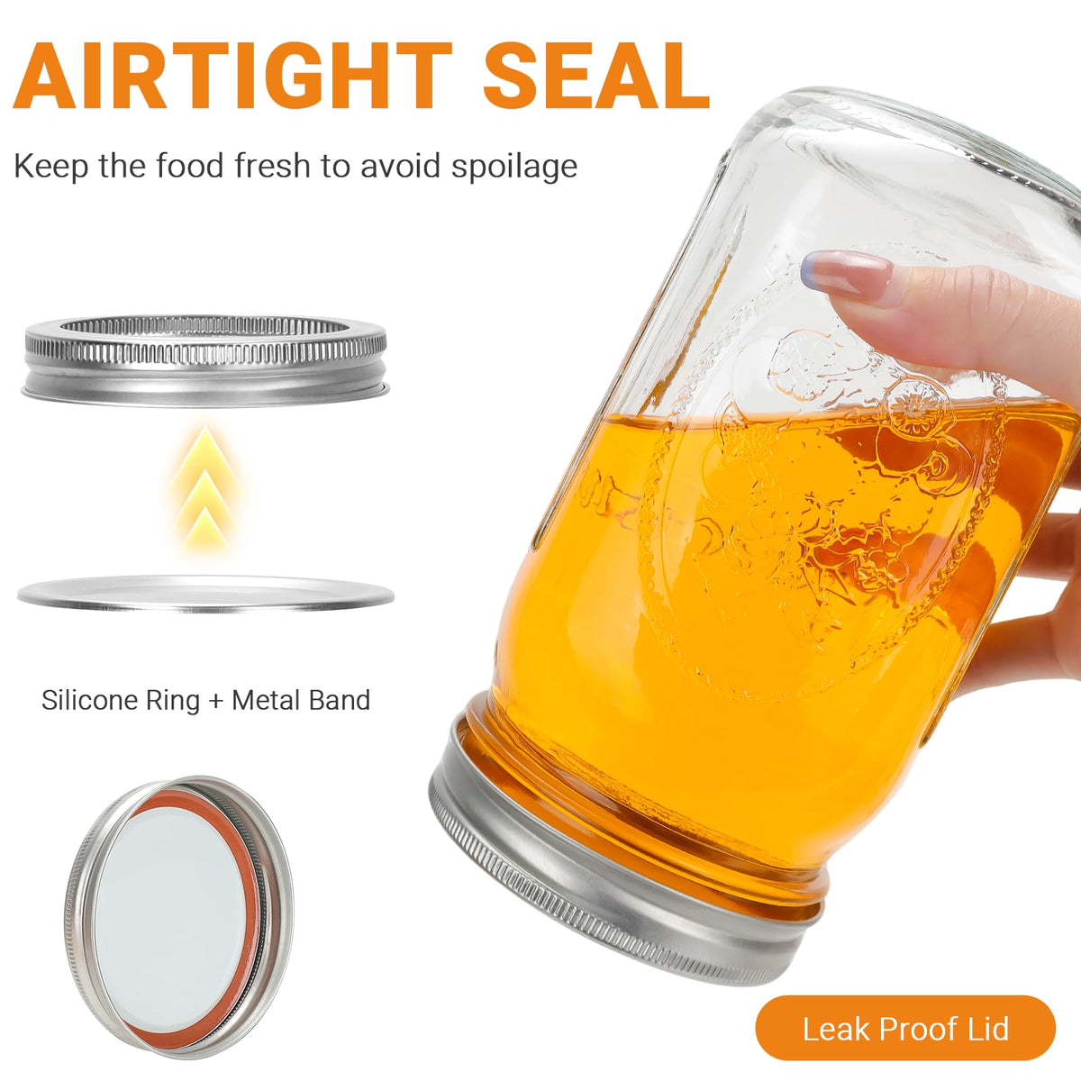 CycleMore crystal-clear glass lets you monitor contents at a glance.