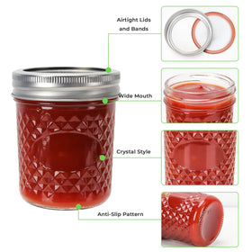 CycleMore crystal-clear glass mason jar showcasing transparency for gifts.