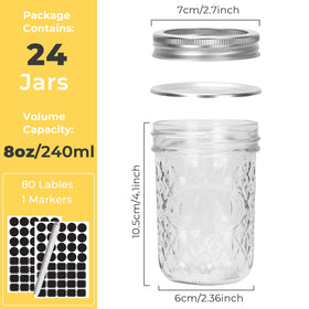 CycleMore 8oz jar with metal bands for secure sealing and reuse.