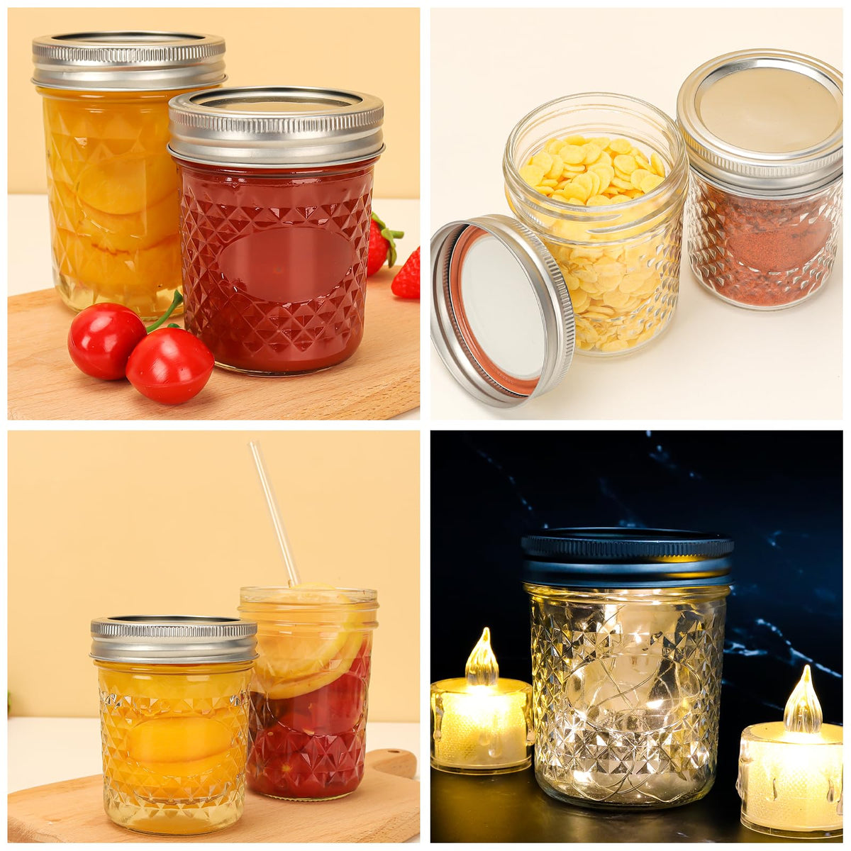 CycleMore mason jar suited for candle making and DIY crafts.
