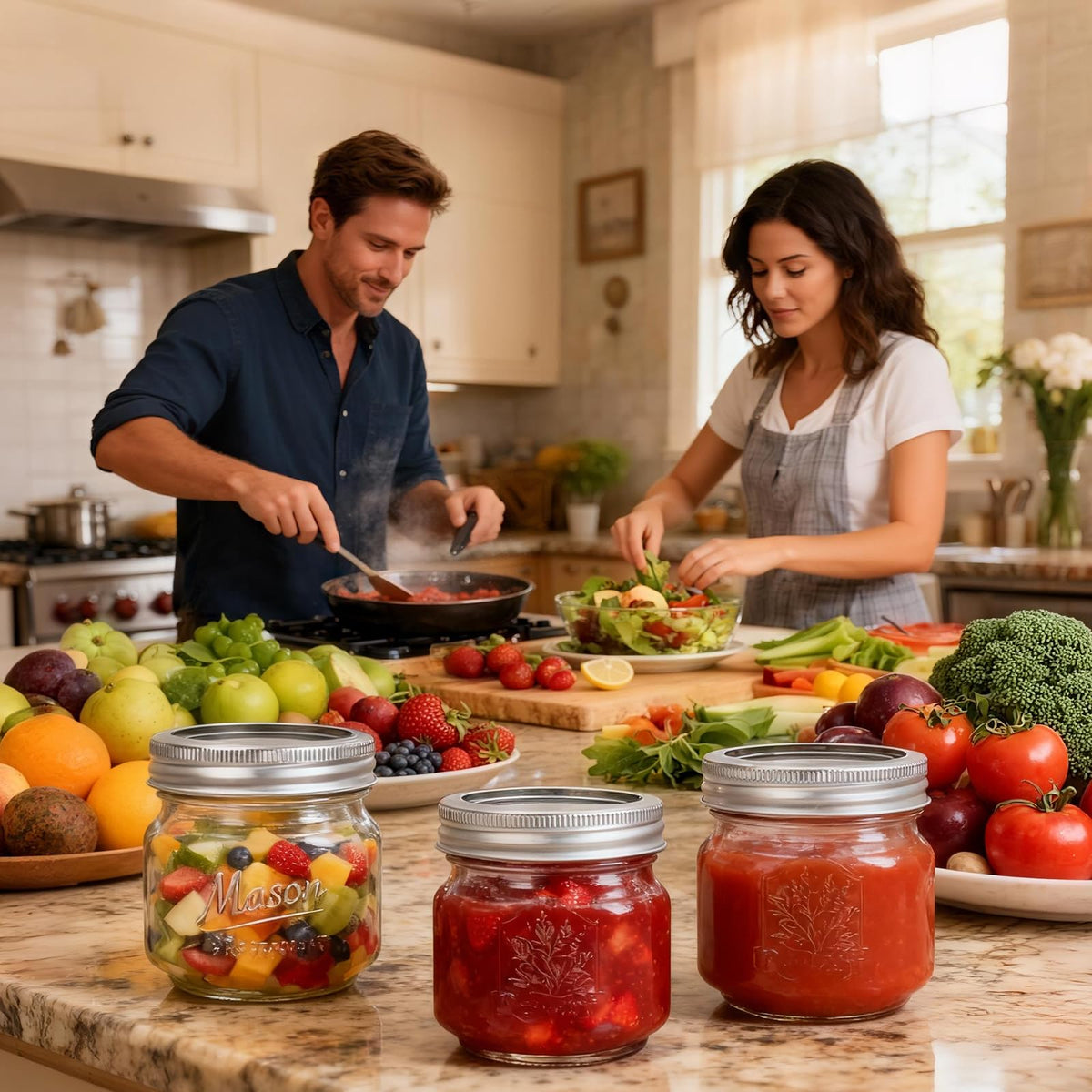 CycleMore stackable jars optimize pantry organization