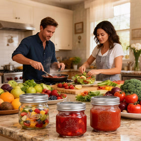 CycleMore stackable jars optimize pantry organization