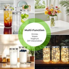 CycleMore wedding favor mason jar with timeless design.
