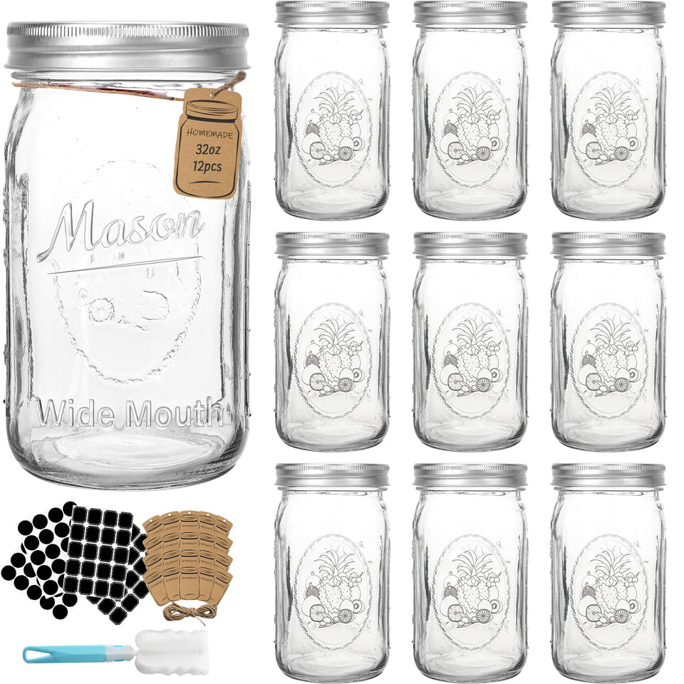 CycleMore wide-mouth jar with airtight lids for safe, fresh storage.