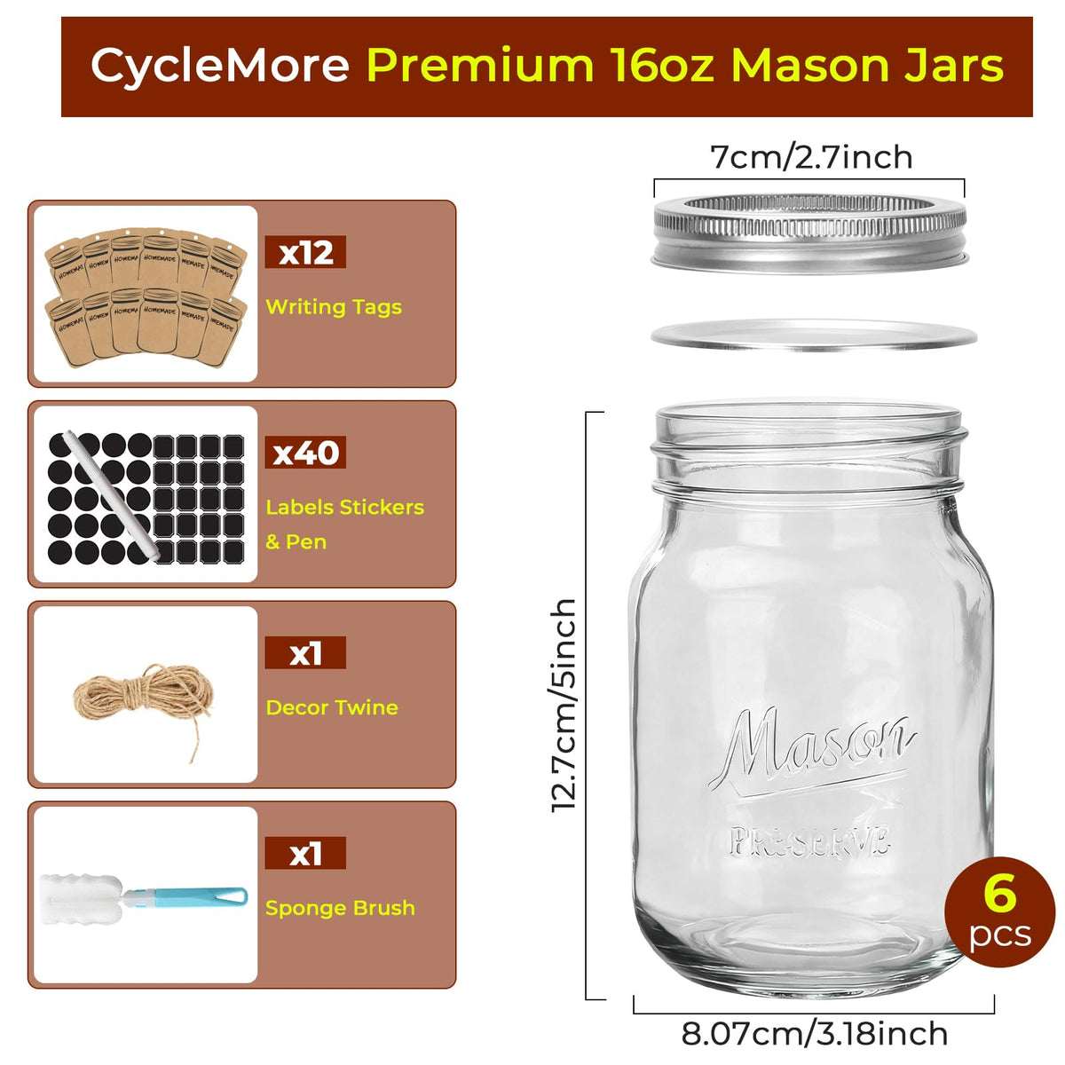 CycleMore airtight two-piece lid preserves freshness and prevents leaks