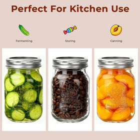 CycleMore pint glass jars ideal for canning and batch prep