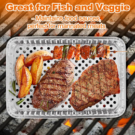 CYEAH pans ideal for shish kebabs and vegetables on the grill.