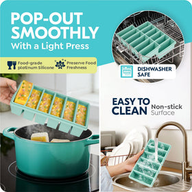 CyhHave non-stick silicone surface allows easy demolding and quick cleanup after use.