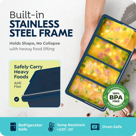 CyhHave portion-control freezer tray simplifies meal prep and reduces waste.