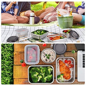 Cykorxicc 12-piece set with various sizes for gym and lunch