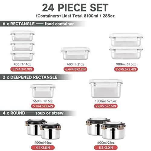 Cykorxicc dishwasher-safe meal prep containers in a stack
