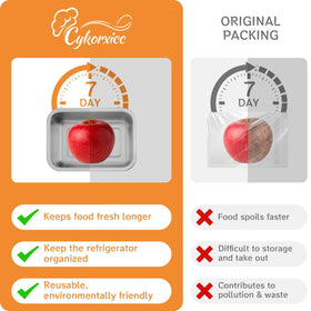 Cykorxicc dishwasher-safe steel containers, easy cleaning after meals and meal-prep.