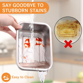 Cykorxicc leakproof bento containers, 36oz, keep foods contained during transit.
