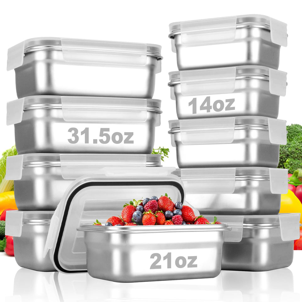 Cykorxicc square 14oz container with lid, perfect for compact meals on the go