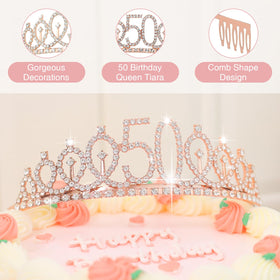 Cyrelwing glitter sash for a standout 50th birthday look