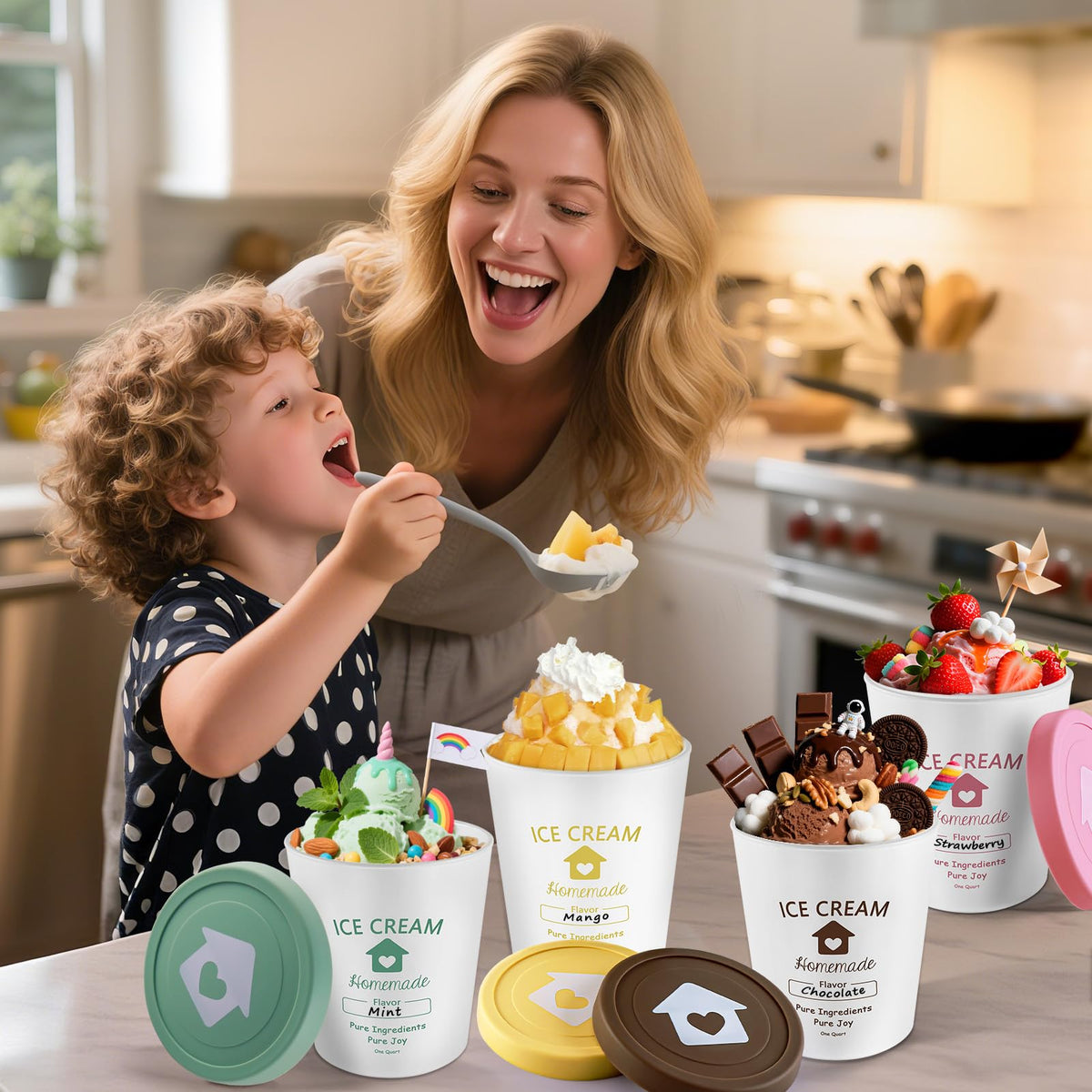 Cyrico 4-pack shows color-coded lids for quick flavor identification.