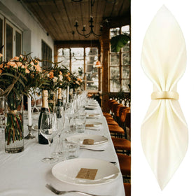 CYRYLC durable metal napkin ring resists rust for long-lasting shine.