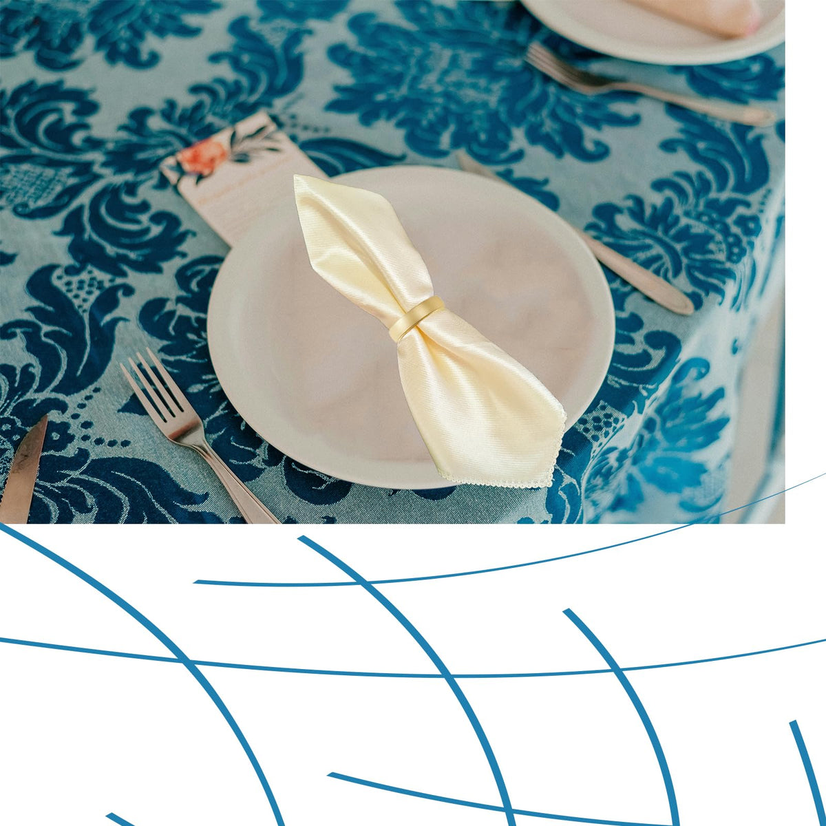 CYRYLC semicircular napkin rings add a classy touch to weddings and holidays.