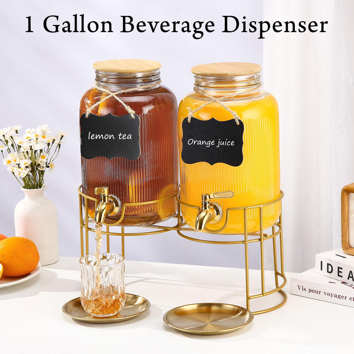 CYYKDA versatile beverage dispenser for lemonade iced tea and infused water.