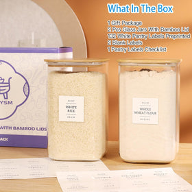 CZDYSM bamboo lid seal keeps contents fresh and airtight.