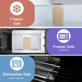 CZDYSM multipurpose containers store rice, coffee, tea, cereal, and more with easy access.
