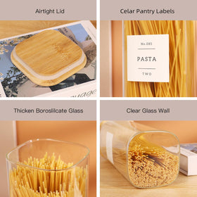 CZDYSM high borosilicate glass jars resist temperature changes for versatile kitchen use.