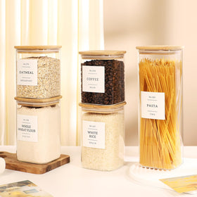 CZDYSM large-mouth pasta container aids easy filling and scooping for staples.