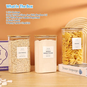 CZDYSM pantry labels set helps tidy organization with stylish, easy-to-read classification.