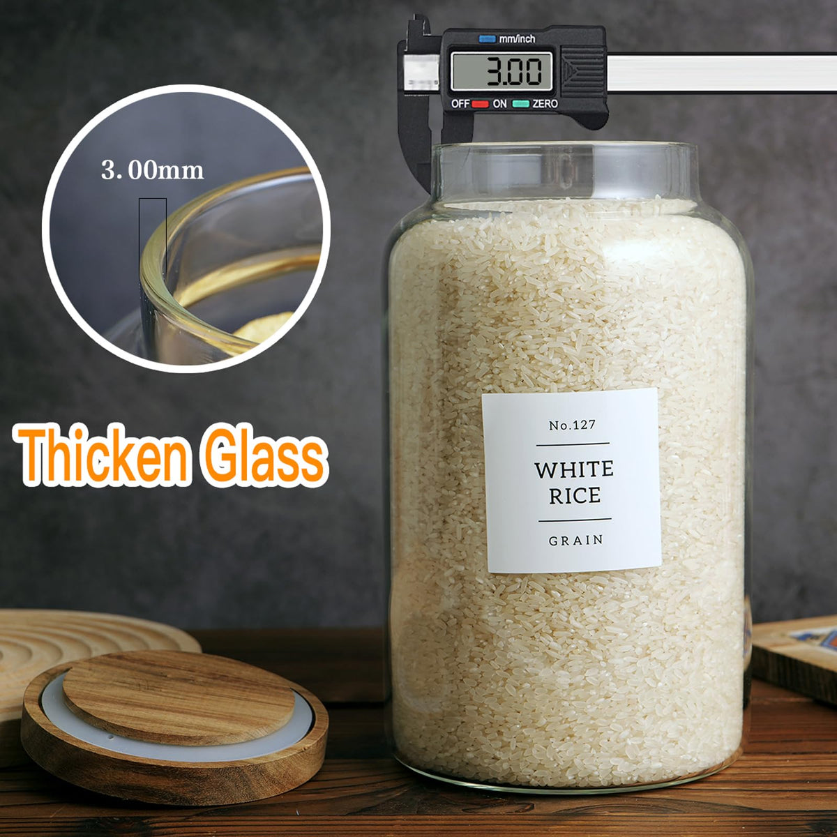 132 preprinted labels for easy pantry organization and quick identification.