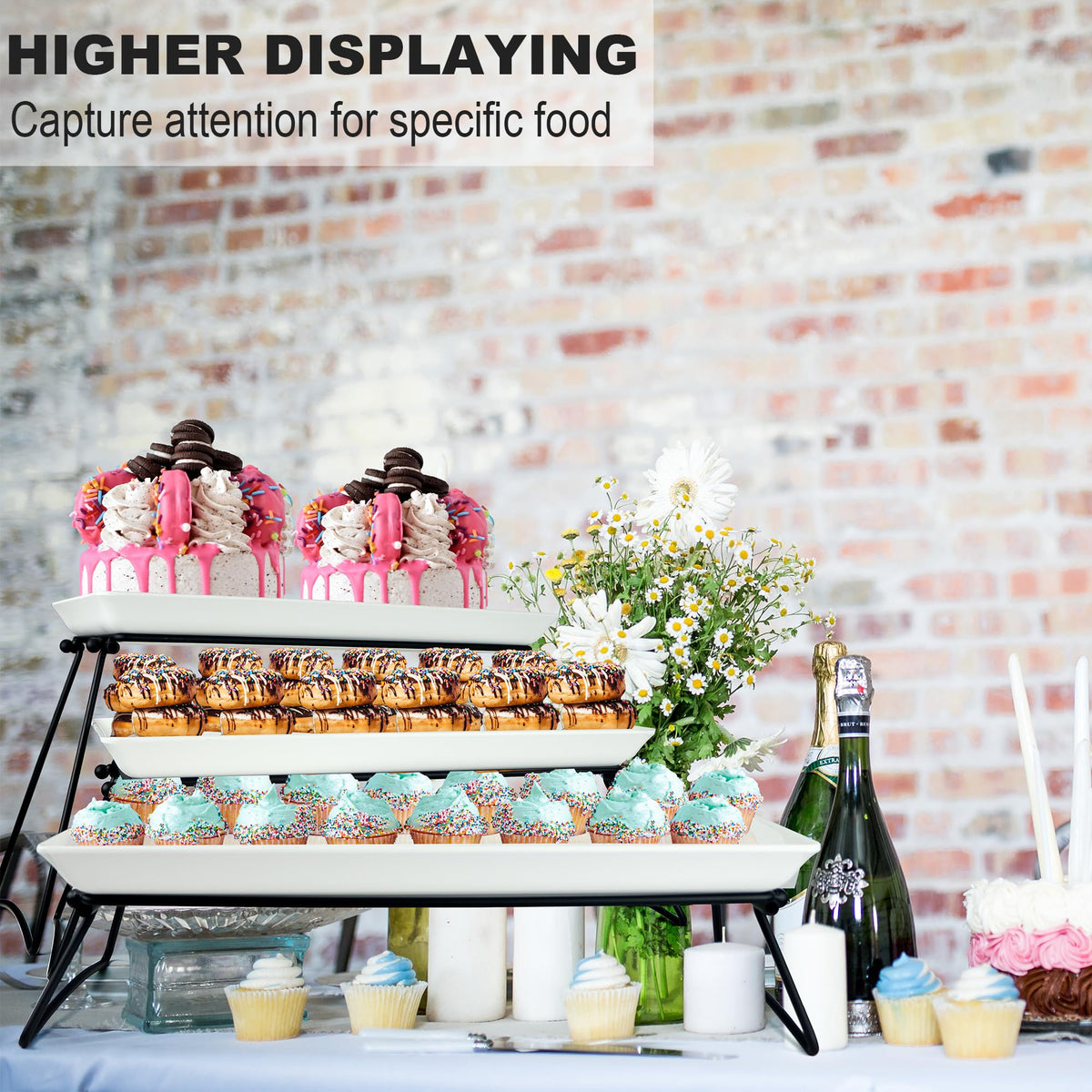 Czlizdyt 3-tier dessert stand elevating snacks for a festive buffet