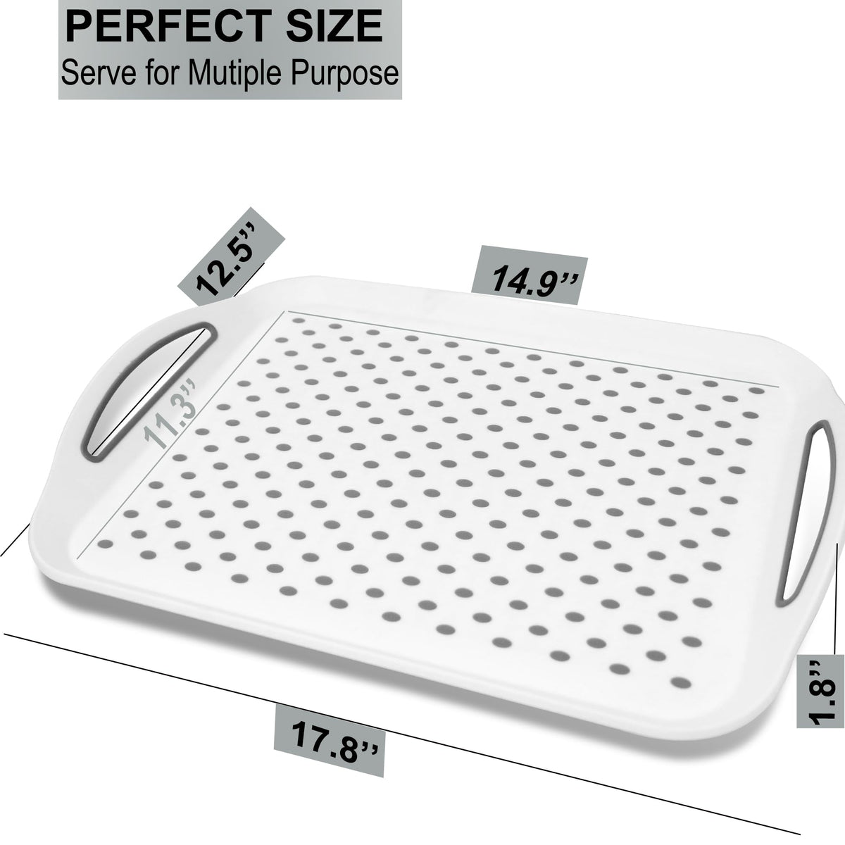 Czlizdyt dishwasher-safe tray, easy cleaning after meals