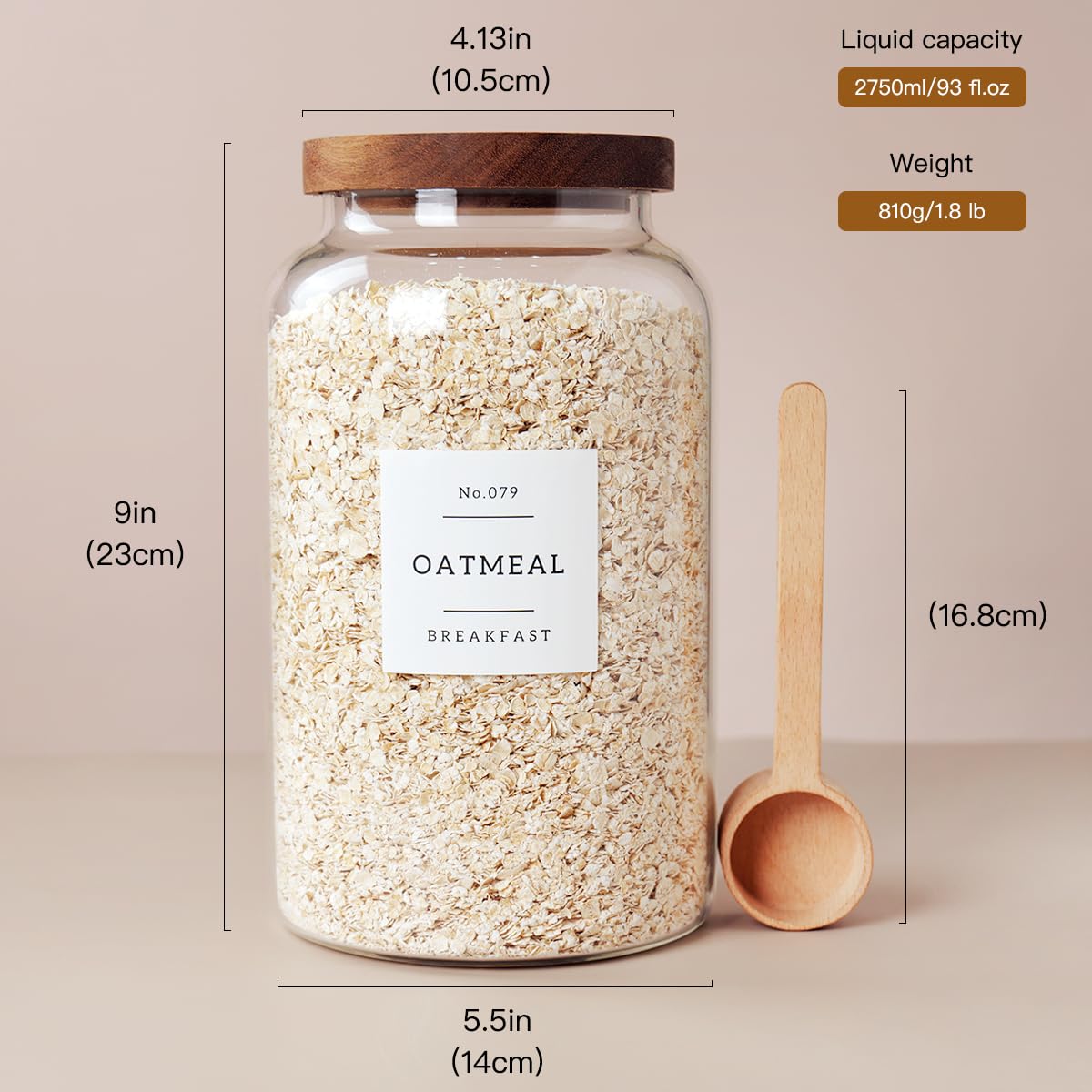CZSZYGHBAO borosilicate glass jar for clear spice visibility.