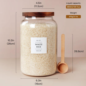 CZSZYGHBAO glass jar for spices with a secure airtight lid