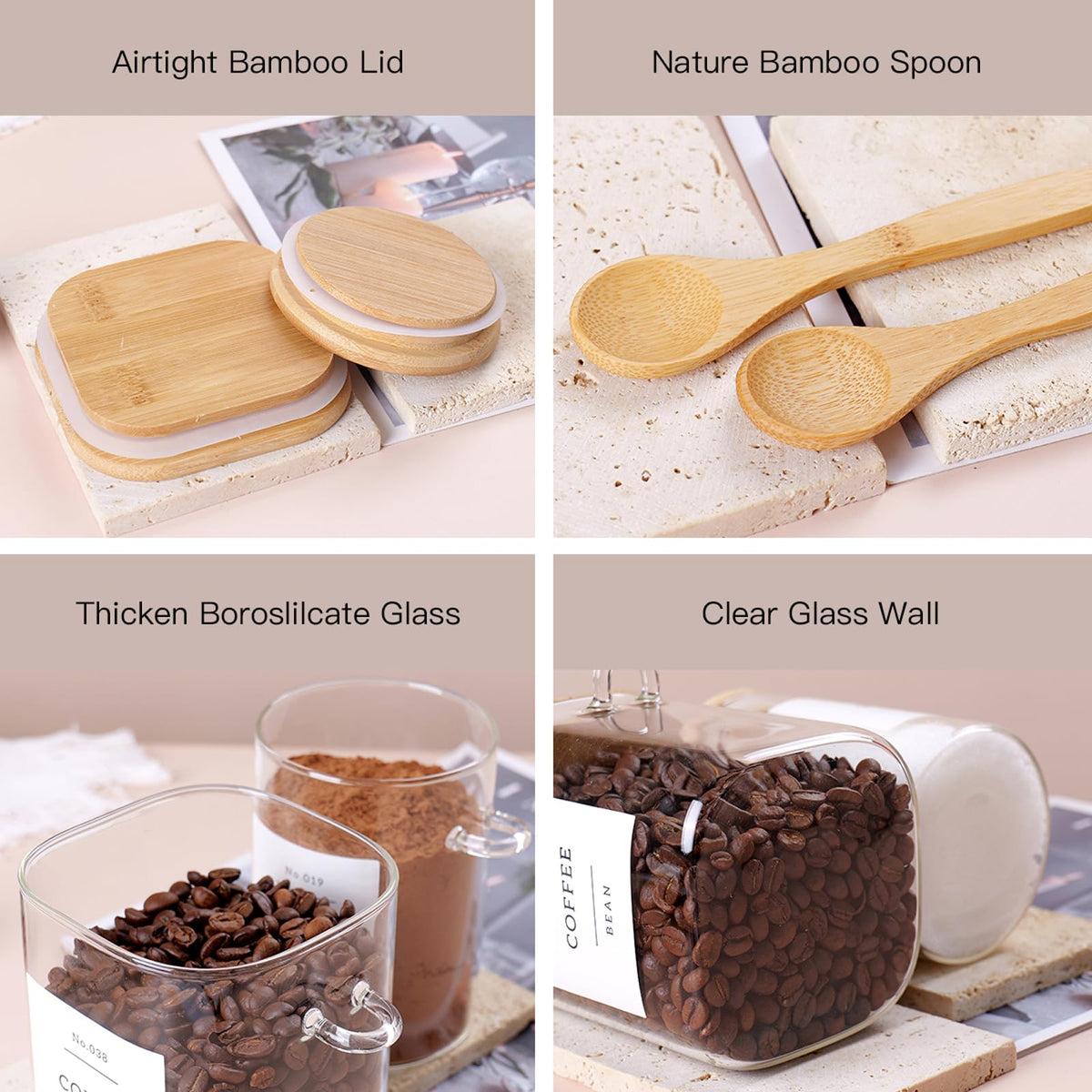CZSZYGHBAO borosilicate glass for durable kitchen storage and visibility.