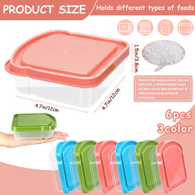 CZWESTC sandwich boxes with easy-open lids for hassle-free meal prep