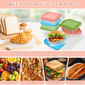 CZWESTC toast-shaped sandwich boxes keep lunches neatly compact