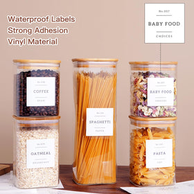 CZZGSM 132 pantry labels pack for quick labeling and identification.