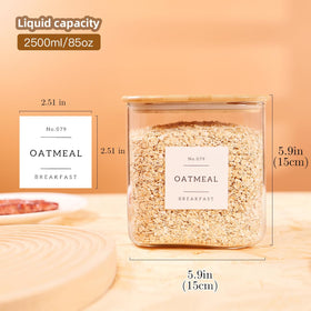 CZZGSM 132 pantry labels for quick content identification on jars