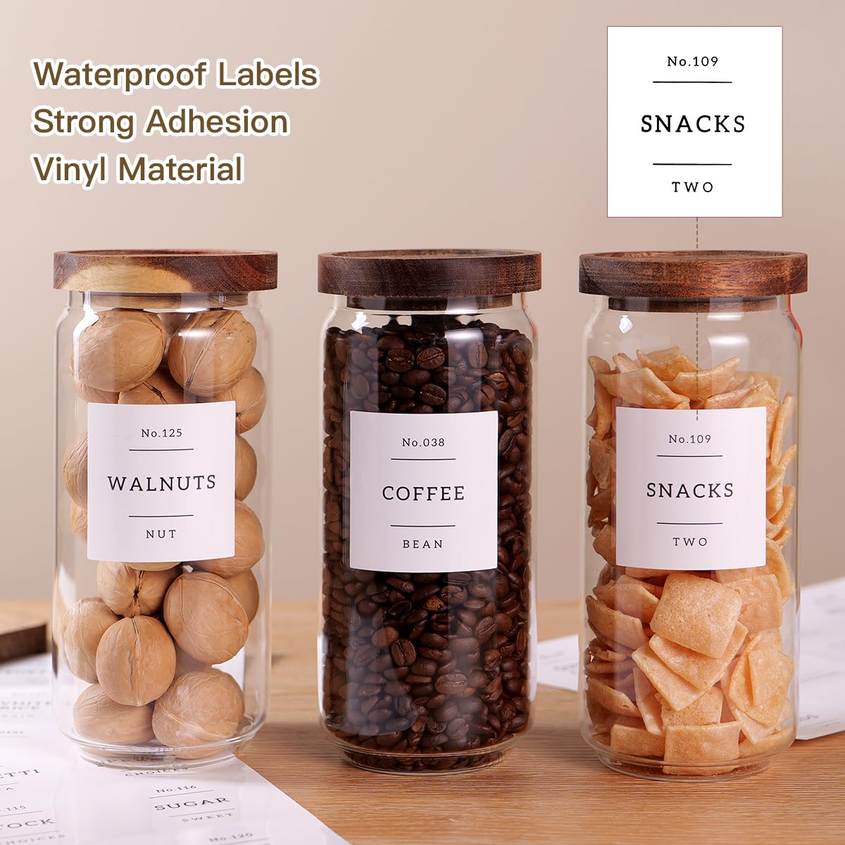 CZZGSM durable borosilicate glass jars designed for everyday kitchen use.