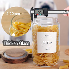 CZZGSM thick borosilicate glass preserves tea, sugar, and spices.