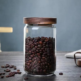 CZZGSM clear glass storage enhances kitchen organization and visibility.