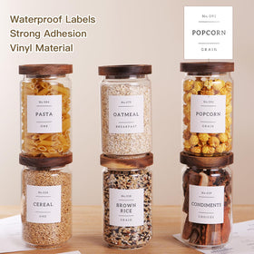 CZZGSM 132 pantry labels for easy organization and labeling.
