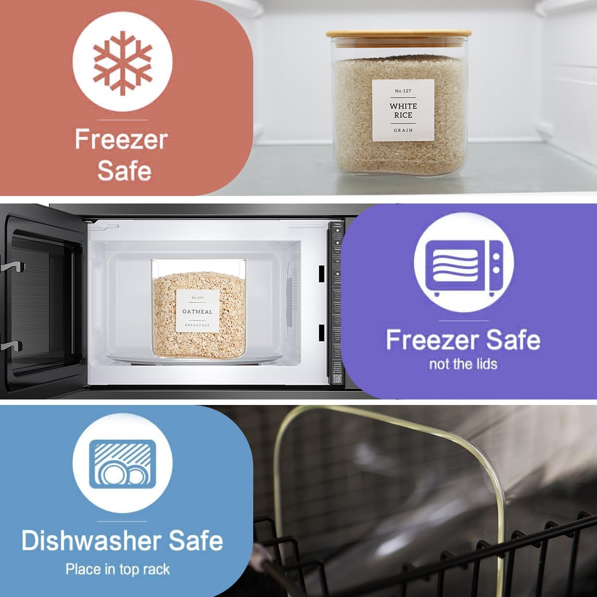 CZZGSM microwave-safe glass jar for reheating beverages or foods