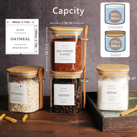 CZZGSM included spoons for easy portioning of oats, tea, or sugar