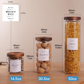 CZZGSM thick glass canisters for durable storage