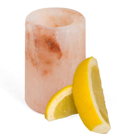 D'Eco pink salt glasses add elegant ambiance while reducing mess