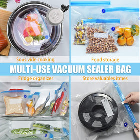 Daarcin BPA-free reusable bags with clips for secure sealing