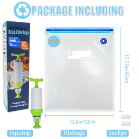 Daarcin microwave-compatible sous vide bags for versatile cooking