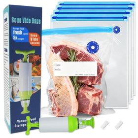 Daarcin sous vide bags with double zipper seal for reliable reuse